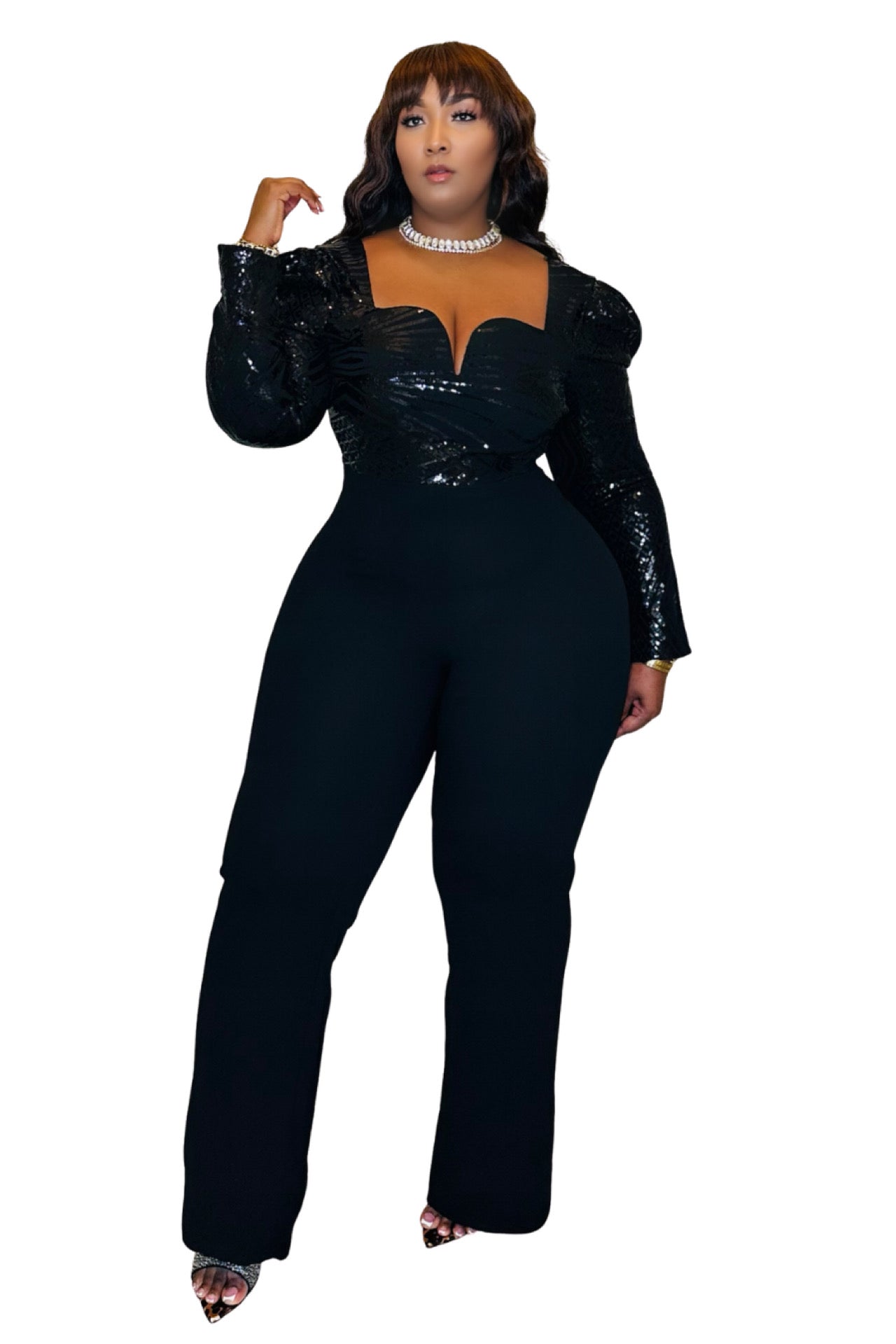 Gala Goddess Sequin Jumpsuit